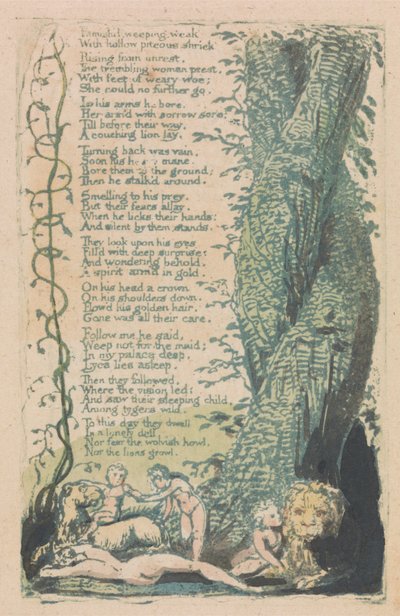 Lieder der Unschuld und der Erfahrung, Platte 22 von William Blake